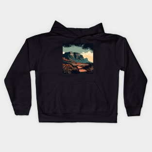 Stylised Table Mountain Kids Hoodie